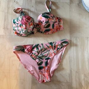 Floral Pink Bikini Set